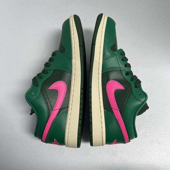 Air Jordan 1 Low Malachite Pink Blast DC0774 300 Size 6.5 Women Green Low Top - Picture 4 of 7